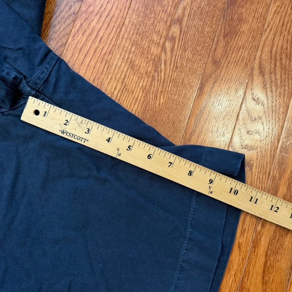 Vintage Polo Ralph Lauren Chino Shorts Mens 36 Navy Buckle Back Military Utility